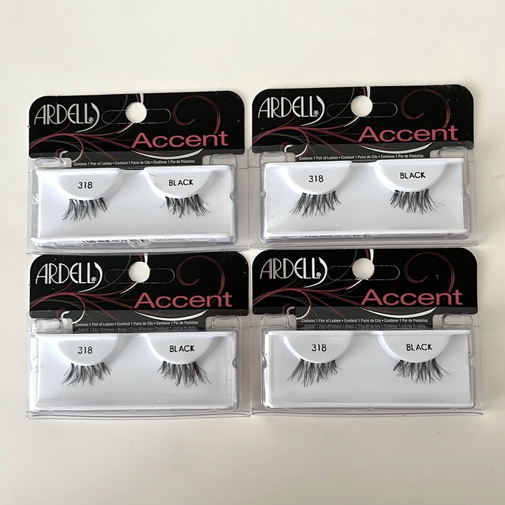 Ardell Accent Lashes 318, Four Pack Bundle